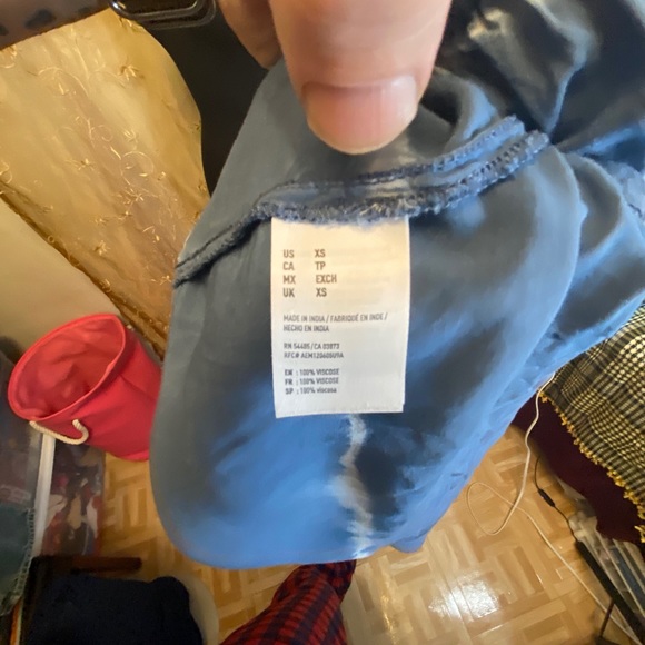 XS American Eagle Blue Tie Dye Sleeveless Dress - Picture 9 of 9